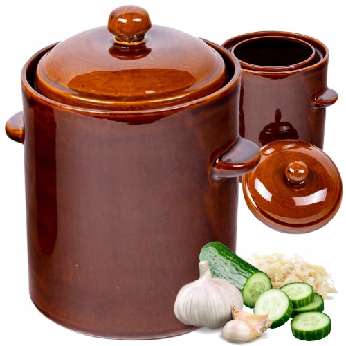 Garnek beczka 2,5L do kiszenia kapusty ogórków hermetyczna Kamionka