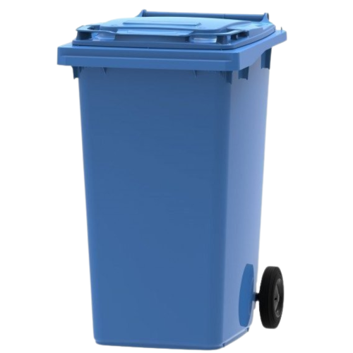 Kosz na śmieci 120L Pojemnik na odpady PAPIER kontener Niebieski