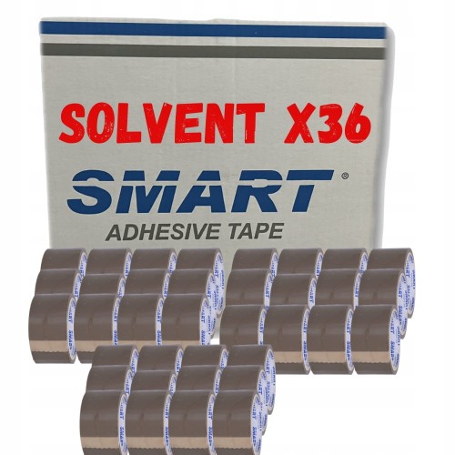 TAŚMA PAKOWA SOLVENT KAUCZUK 571/SM03 BRĄZOWA SMART 36szt.