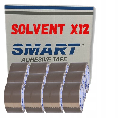 TAŚMA PAKOWA SOLVENT KAUCZUK 571/SM03 BRĄZOWA SMART 12szt.
