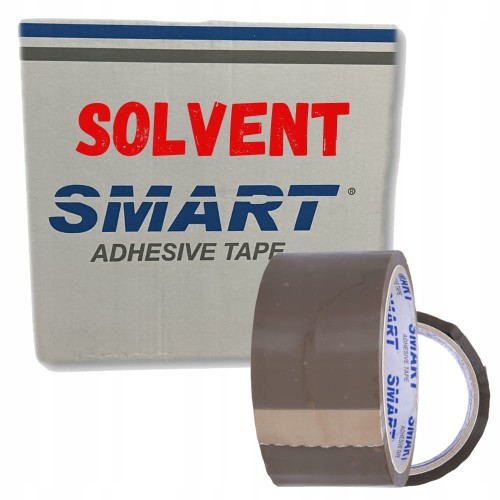 TAŚMA PAKOWA BOPP SOLVENT KAUCZUK 48MM 571/SM02 BRĄZOWA HAVANA SMART 1szt