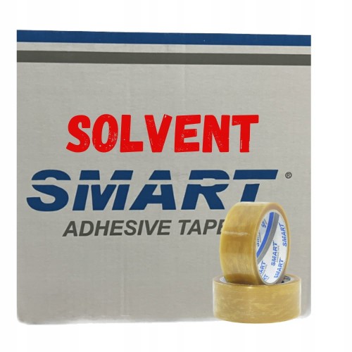 TAŚMA PAKOWA BOPP SOLVENT KAUCZUK 571/SM02 BEZBARWNA TRANSPARENT SMART 1szt