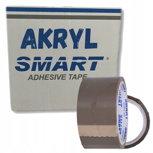 TAŚMA PAKOWA 48MM 571/AS02 BRĄZOWA TAN AKRYLOWA OPP 1szt SMART
