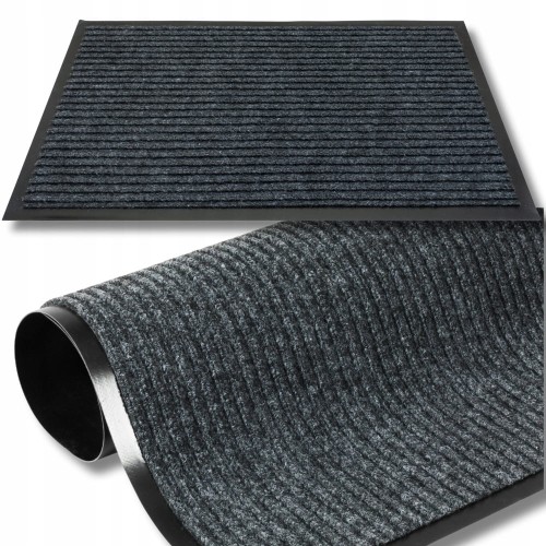 Wycieraczka pod drzwi wewnętrzna duża mata xxl do butów szara 60x80