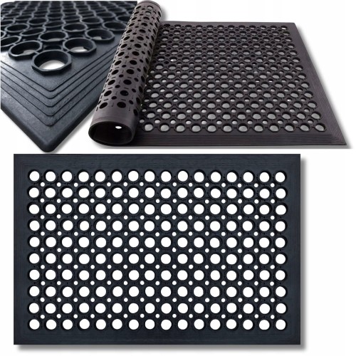 Wycieraczka pod drzwi zewnętrzna mata gumowa ażurowa duża 90x150 do biura