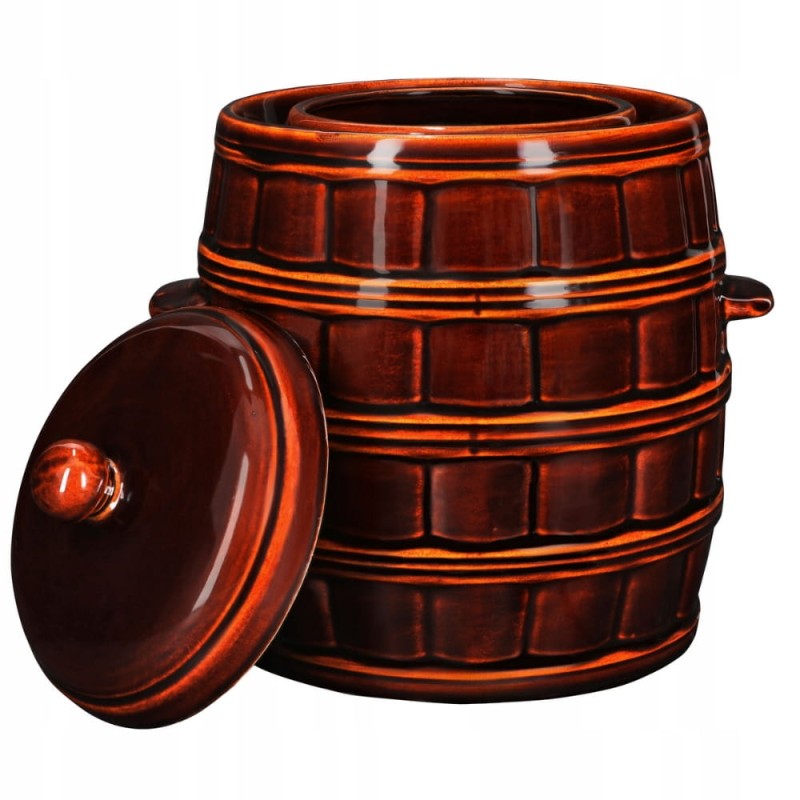 BECZKA kamionka 16L HERMETYCZNY GARNEK do KISZENIA kapusty OGÓRKÓW