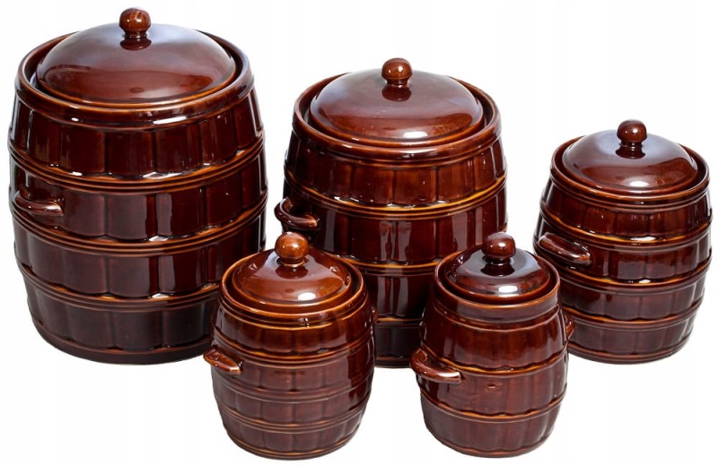 BECZKA kamionka 16L HERMETYCZNY GARNEK do KISZENIA kapusty OGÓRKÓW