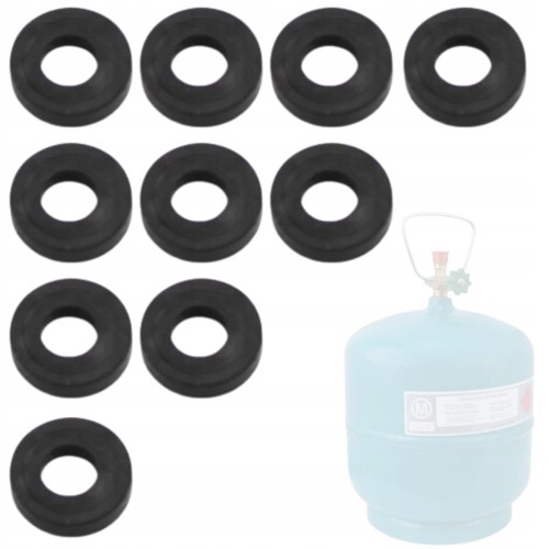 Uszczelka do butli gazowej 0.5-5kg Uszczelki gumowe Gaz 10 sztuk KOMPLET