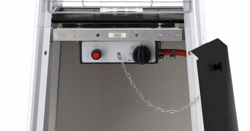 Ogrzewacz tarasowy gazowy parasol grzewczy 13kW Promiennik gazowy ogrodowy