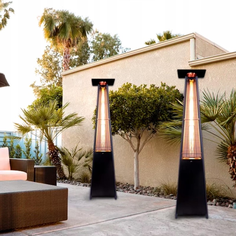 Ogrzewacz tarasowy gazowy parasol grzewczy 13kW Promiennik gazowy ogrodowy