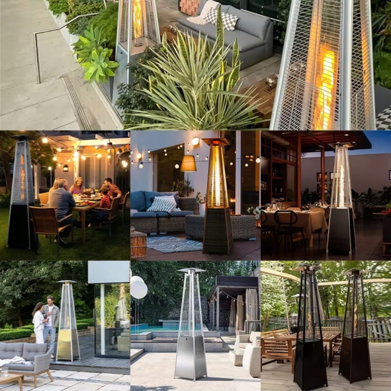 Ogrzewacz tarasowy gazowy parasol grzewczy 13kW Promiennik gazowy ogrodowy