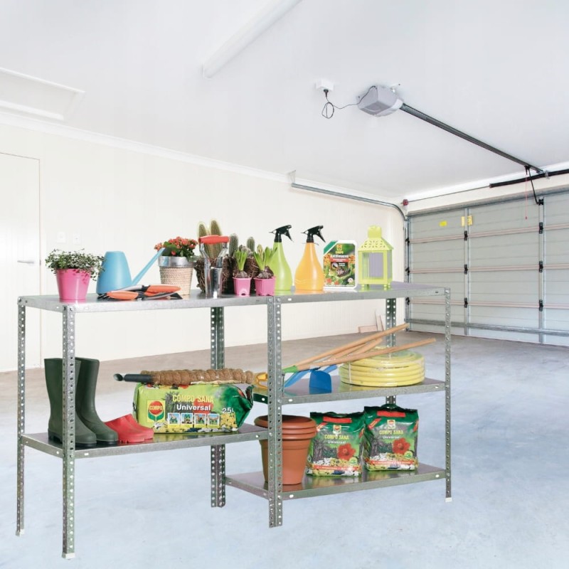 Regał metalowy magazynowy 2w1 warsztatowy 5 półek garażowy 180x90x40 300kg
