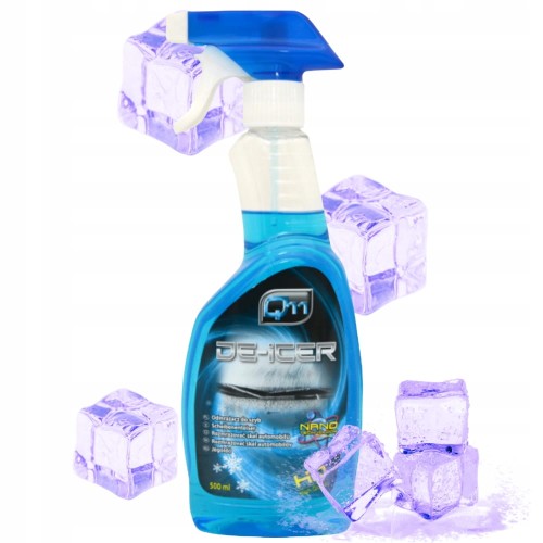 Odmrażacz do szyb samochodowych auta lusterek szronu Płyn Nano -30°C 0,5L