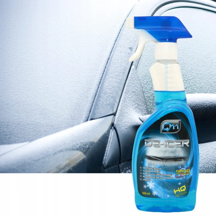 Odmrażacz do szyb samochodowych auta lusterek szronu Płyn Nano -30°C 0,5L