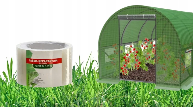 Taśma Do Folii Klejenia Naprawy Ogrodniczych Tuneli 60mm x 12m MOCNA