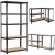 Regał metalowy magazynowy Warsztatowy Garaż Piwnica 180X90X40 czarny 875KG