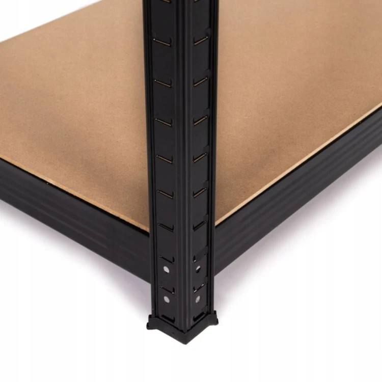 Regał metalowy magazynowy Warsztatowy Garaż Piwnica 180X90X40 czarny 875KG