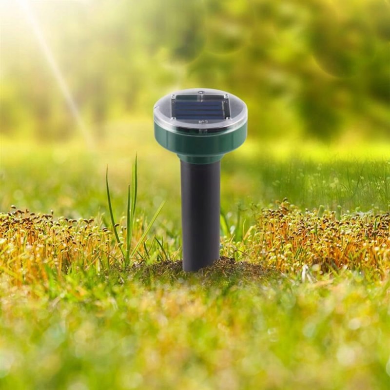Silny Odstraszacz na krety solarny Nornice Myszy Kuny Gryzonie 850m²