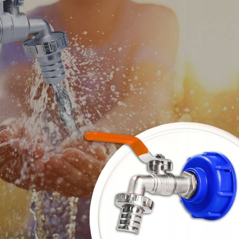 Kran Do Mauzera Zawór Kulowy Zbiornika 1000l Na Wąż 1/2’’ - 1/2 Kurek