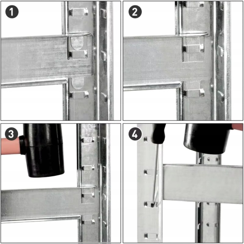 Regał warsztatowy 180x90x40 metalowy do garażu magazynowy 6 półek 1050kg