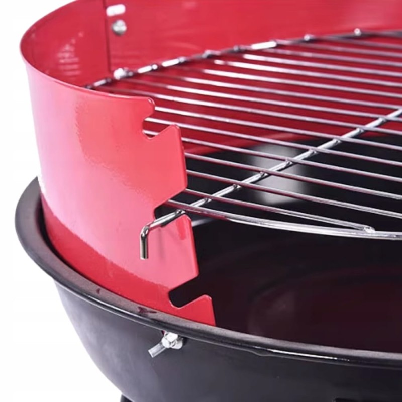 GRILL OGRODOWY WĘGLOWY DO OGRODU TARASU NA WĘGIEL SKŁADANY 33CM + RUSZT