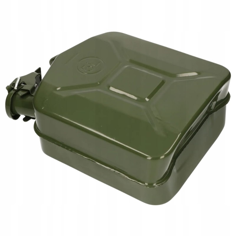 Kanister Na Paliwo 5l Metalowy Zbiornik Bańka Na Olej Benzynę Ropę + Lejek