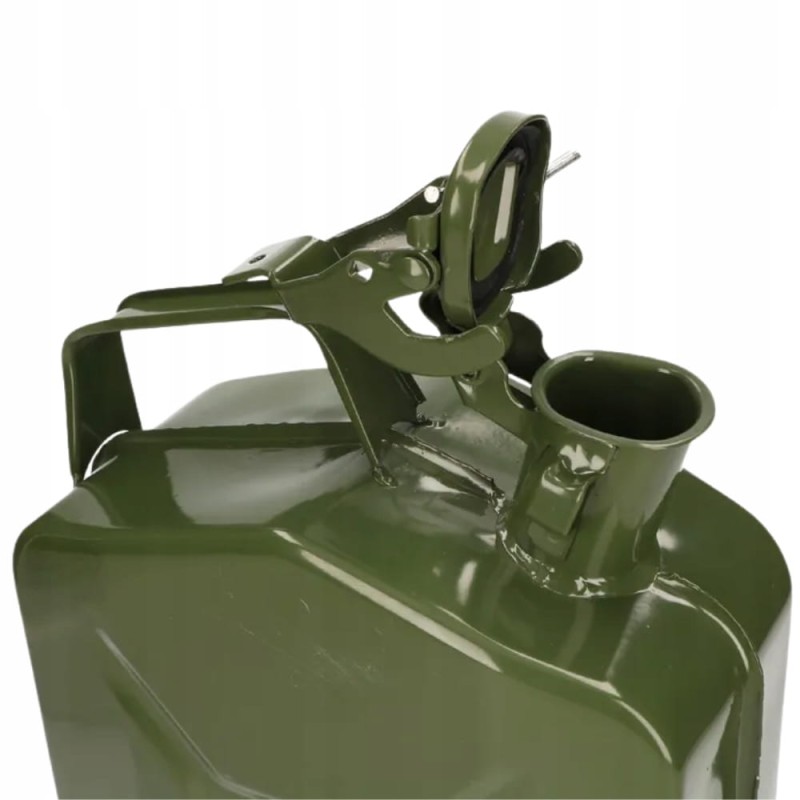 Kanister Na Paliwo 5l Metalowy Zbiornik Bańka Na Olej Benzynę Ropę + Lejek