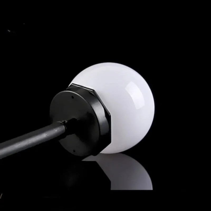 10x Lampy Solarne Do Ogrodu Kule LED Wbijana Biała 33cm Kula Solarna Ogród