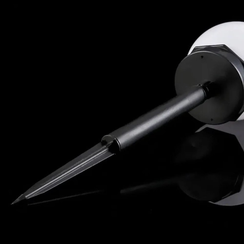 10x Lampy Solarne Do Ogrodu Kule LED Wbijana Biała 33cm Kula Solarna Ogród