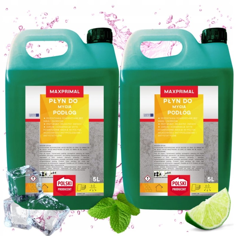 Uniwersalny Płyn Koncentrat Do Mycia Czyszczenia Podłóg Paneli PCV 2x5L 10L