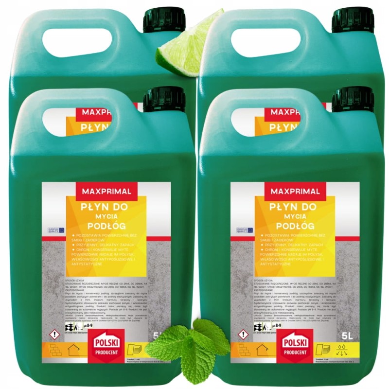Uniwersalny Płyn Koncentrat Do Mycia Czyszczenia Podłóg Paneli PCV 4x5L 20L