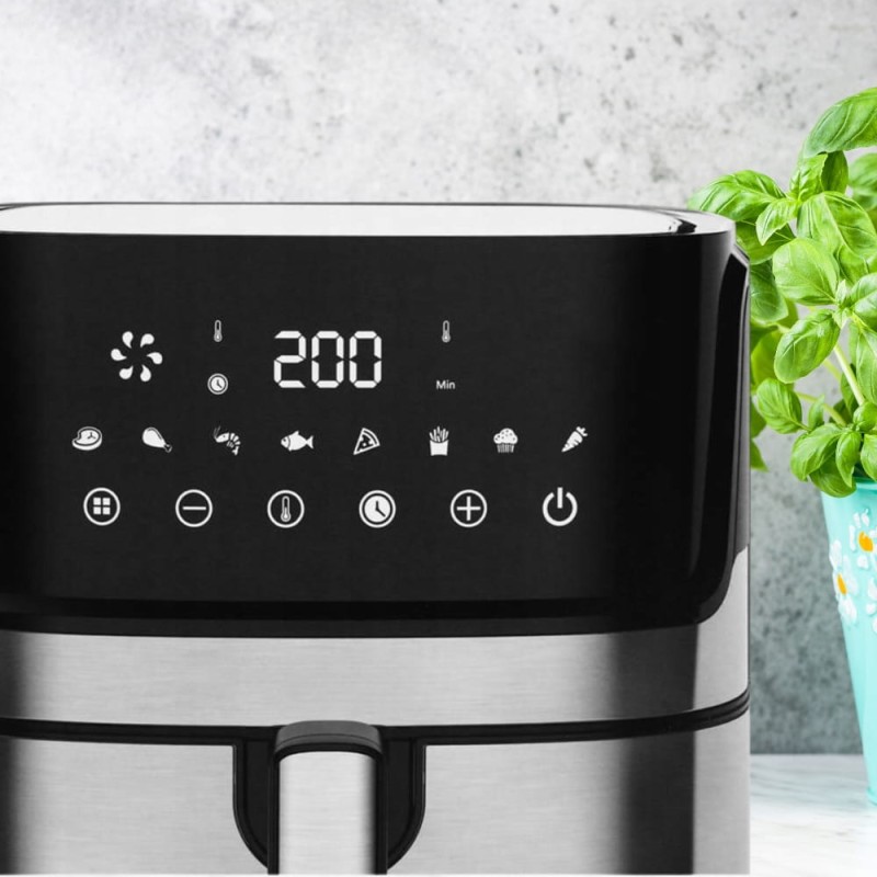 Frytkownica Beztłuszczowa AIR FRYER Frytownica Duża 8l 1850w Duża Misa XL