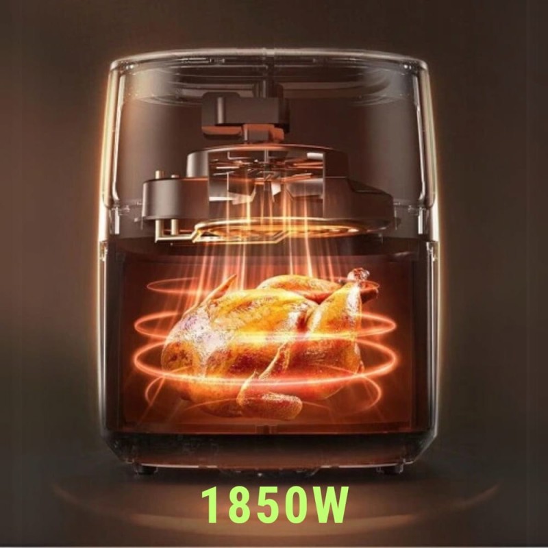 Frytkownica Beztłuszczowa AIR FRYER Frytownica Duża 8l 1850w Duża Misa XL