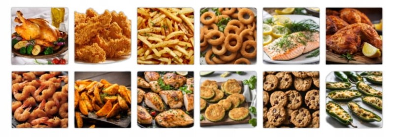 Frytkownica Beztłuszczowa AIR FRYER Frytownica Duża 8l 1850w Duża Misa XL