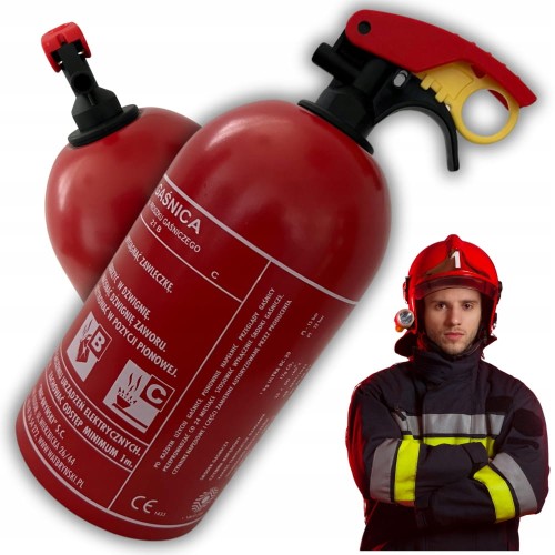 Gaśnica Proszkowa Samochodowa 1KG produkcja 2026 Stalowy Zbiornik