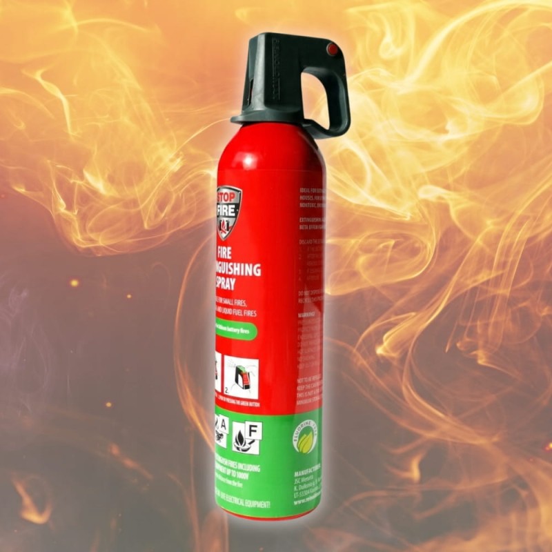 Spray Gaśnica Spray Gaśniczy Baterii Akumulatorów Li-Ion 1000g A F 2028 R.