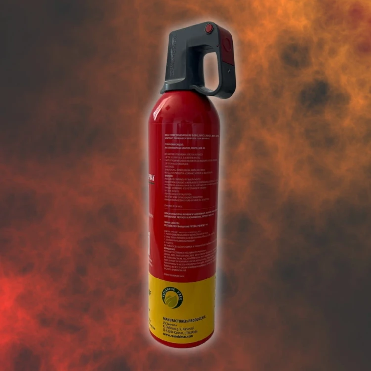 Spray Gaśnica Spray Gaśniczy Domowy 1000g A F Data Ważności 2028 R.