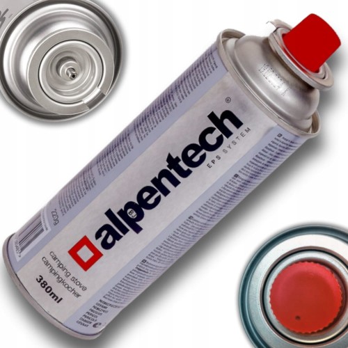 Kartusz Gazowy Alpentech Gaz do Palników Kuchenek Piecyków Grilla 380ml