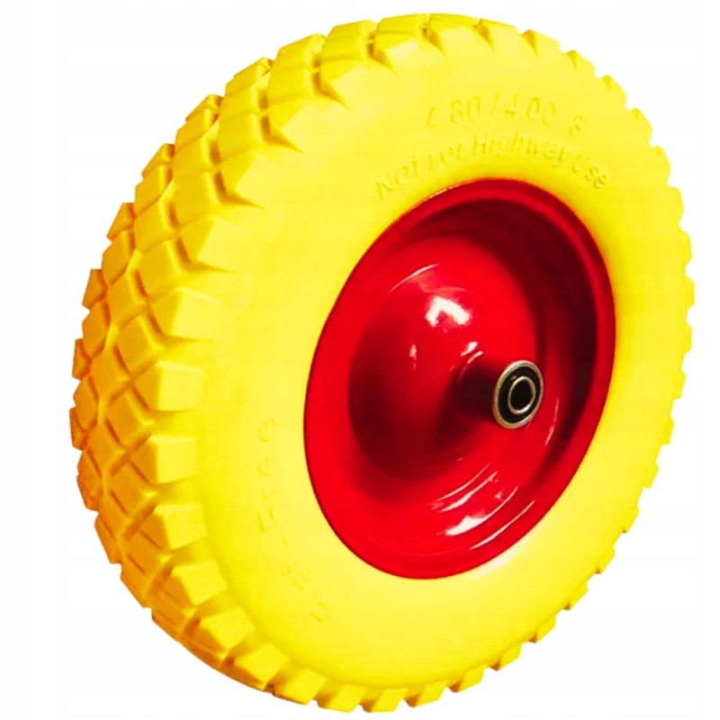 Kółko Do Taczki Koło Do Wózka Pełne Piankowe Bezdętkowe 4.80/4.00-8 + Oś