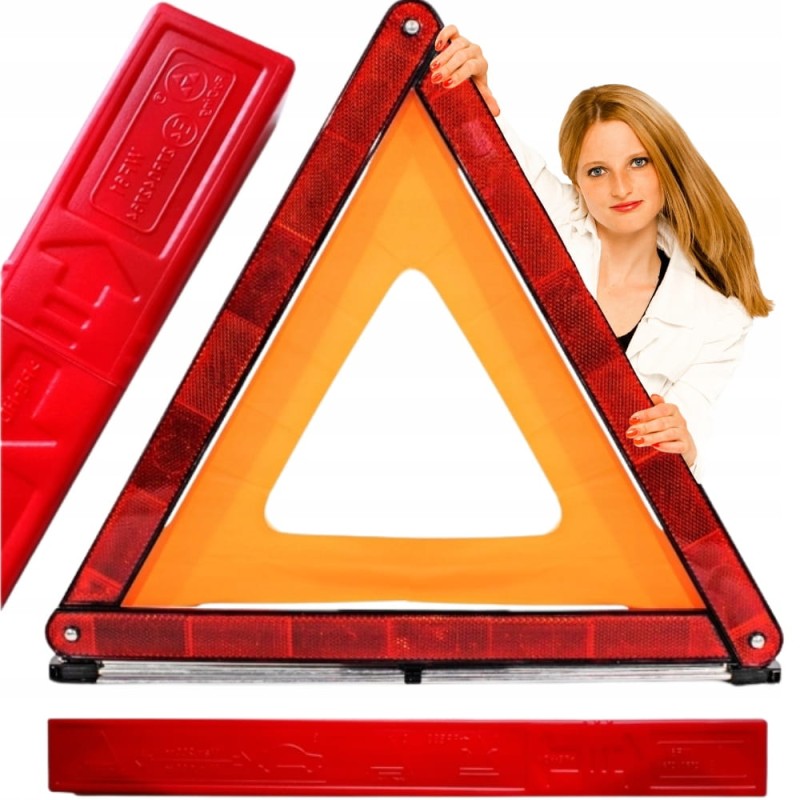 Trójkąt Ostrzegawczy Rozkładany Do Auta + Etui