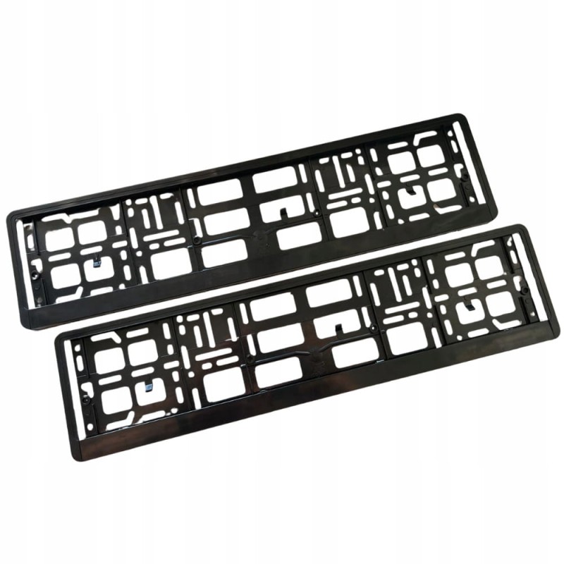 Ramki Pod Tablice Rejestracyjne Ramka do Tablic Czarna Uniwersalna UE 2szt