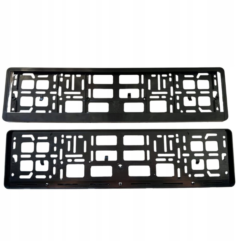 Ramki Pod Tablice Rejestracyjne Ramka do Tablic Czarna Uniwersalna UE 2szt