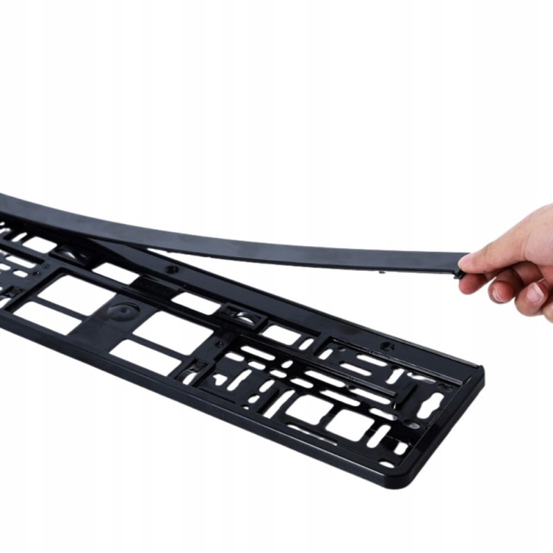 Ramki Pod Tablice Rejestracyjne Ramka do Tablic Czarna Uniwersalna UE 2szt