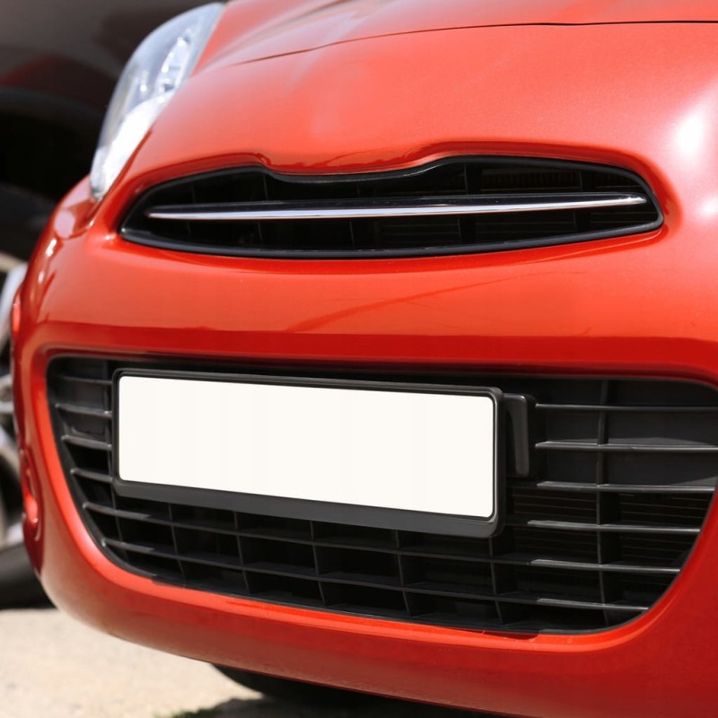 Ramki Pod Tablice Rejestracyjne Ramka do Tablic Czarna Uniwersalna UE 2szt