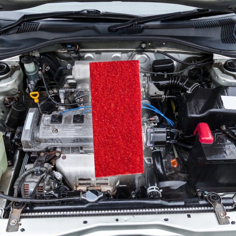 ASPP Sticker 40x100mm GASZENIE ROZDZIELNI do 20L taśma ogniochronna ABC/E