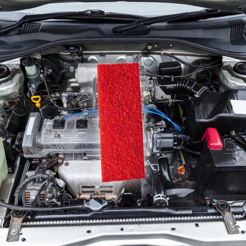 ASPP Sticker 25x100mm GASZENIE ROZDZIELNI do 7L taśma ogniochronna ABC/E