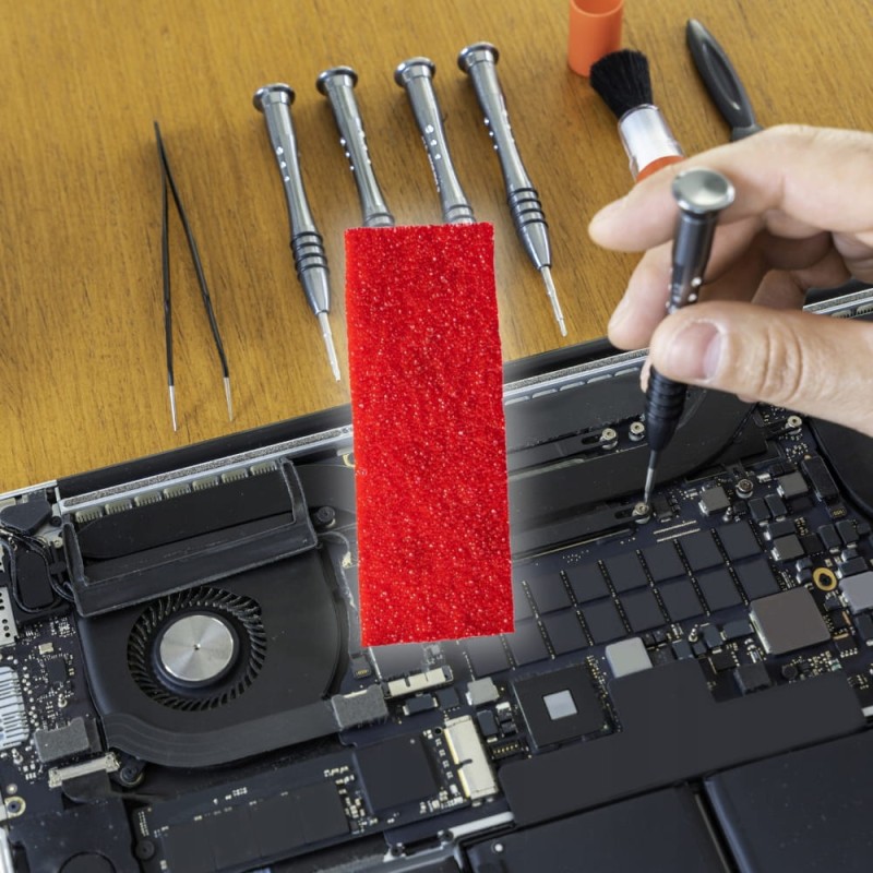 ASPP Sticker 25x100mm GASZENIE ROZDZIELNI do 7L taśma ogniochronna ABC/E