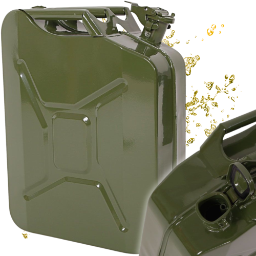 Kanister metalowy 20l na paliwo olej ropę wodę zamek szczelny atest