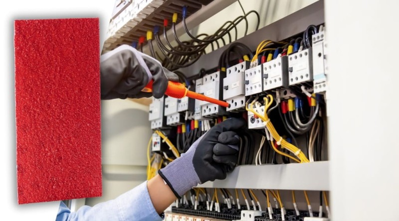 ASPP Sticker 200x100mm GASZENIE ROZDZIELNI do 65L taśma ogniochronna ABC/E