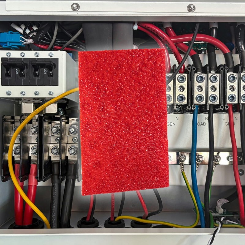 ASPP Sticker 150x100mm GASZENIE ROZDZIELNI do 50L taśma ogniochronna ABC/E